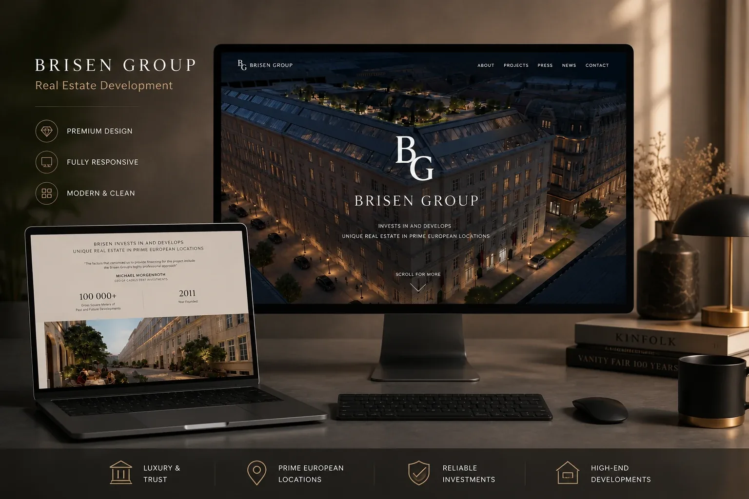 BrisenGroup.com 3D Device Mockup