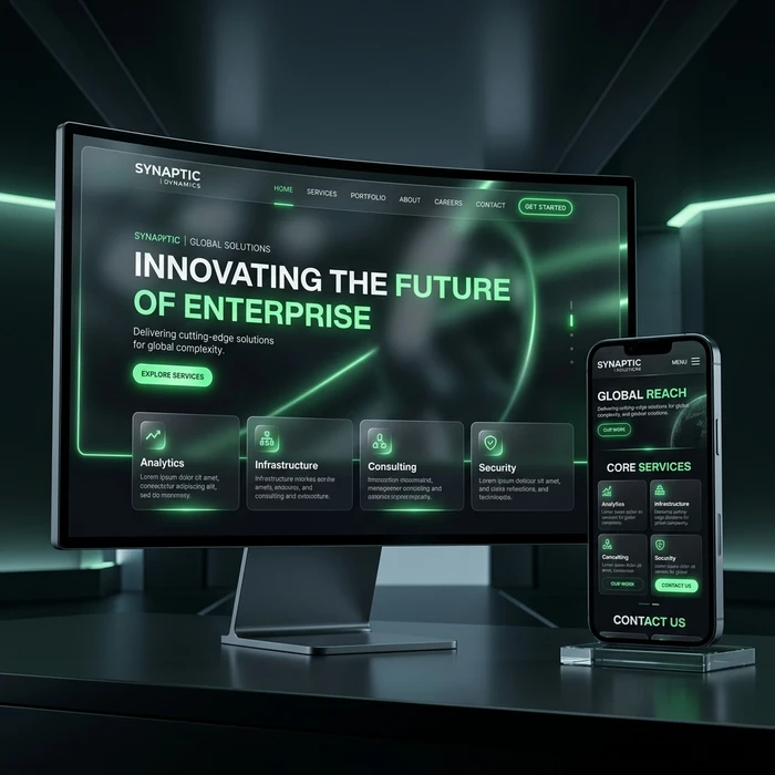 Custom Business Website & UI UX Design