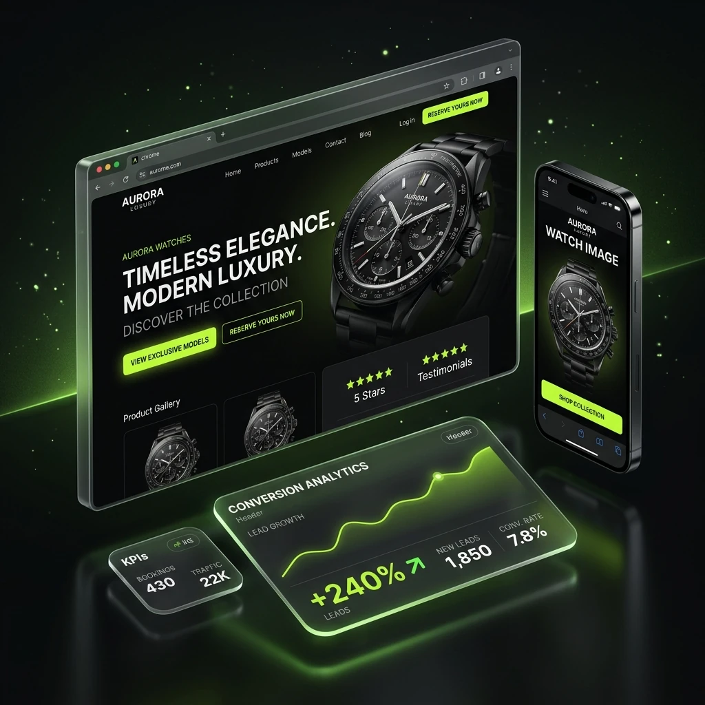 Modern High-Converting Landing Page Design Showcase