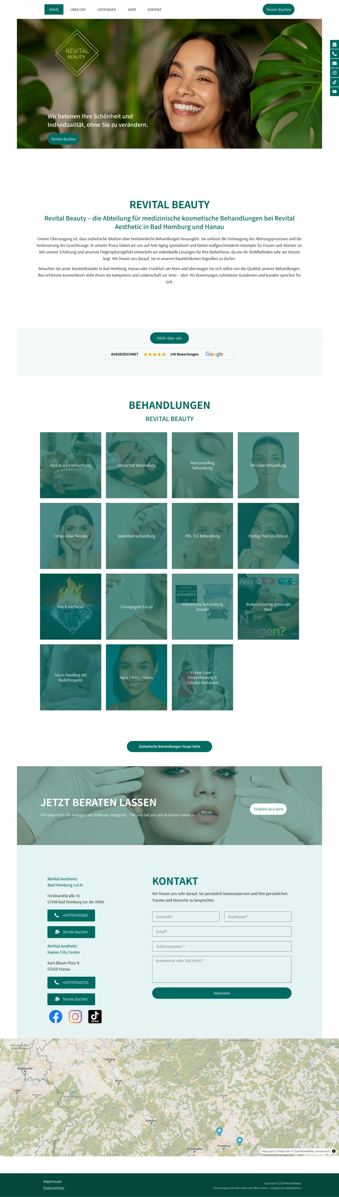 RevitalBeauty.de Full Website Screenshot